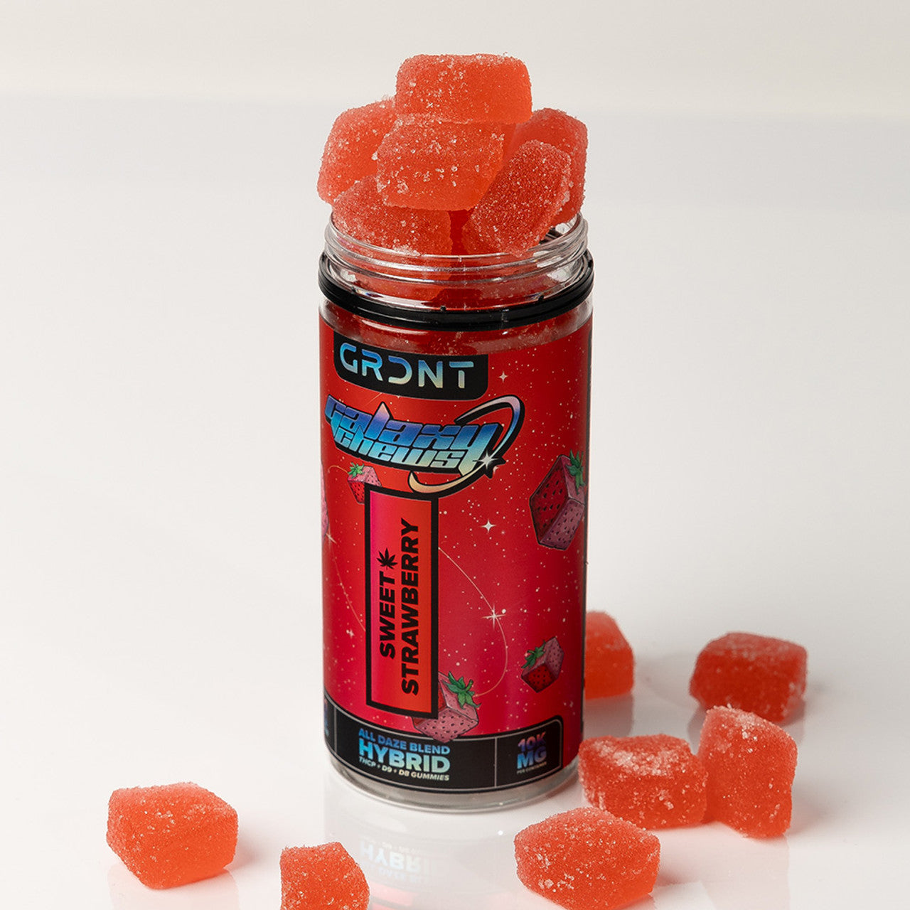 GRDNT Galaxy Chews Delta 9 + THCP + D8 Gummies 10000MG - 25ct Jar