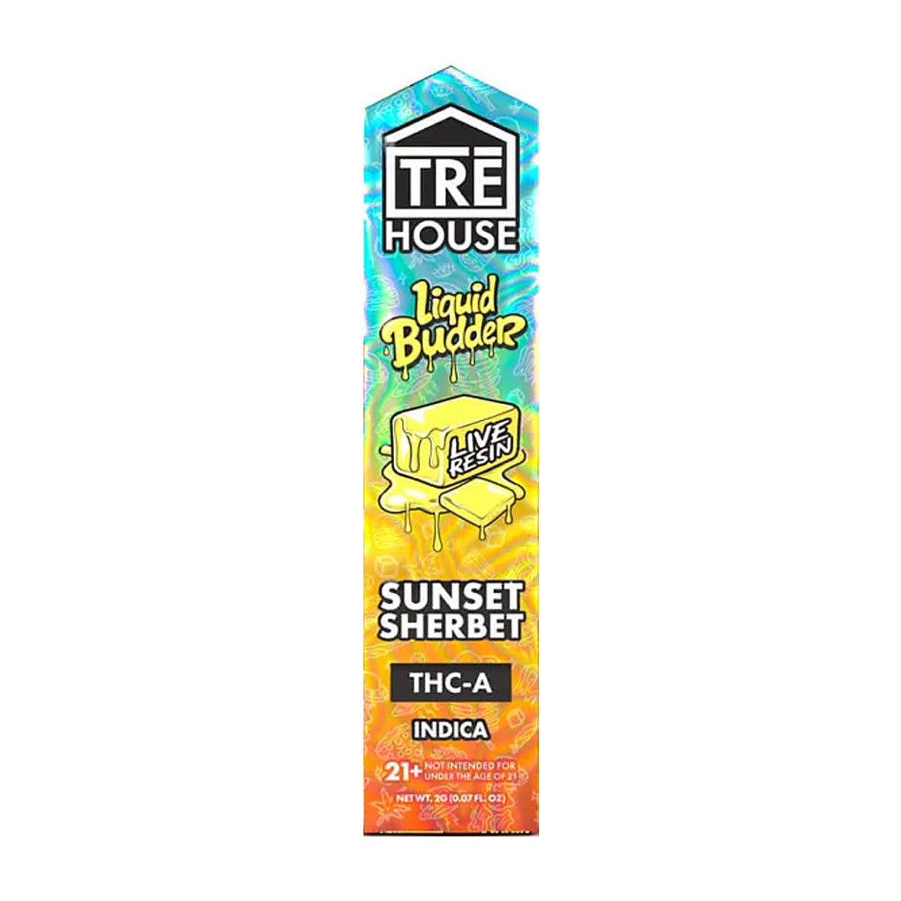 TRE House Liquid Budder Delta THC-A + Live Resin Disposable Vape Pen Device 2G