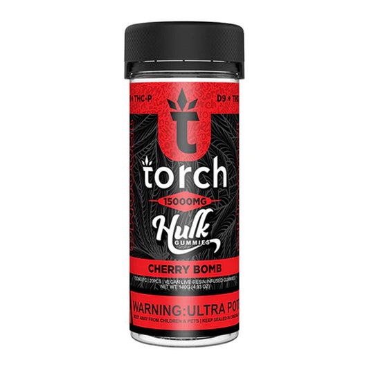 Torch Hulk Hemp Derived Delta 9 + THC-P Vegan Live Resin Infused Gummies 15000MG - 20ct Jar